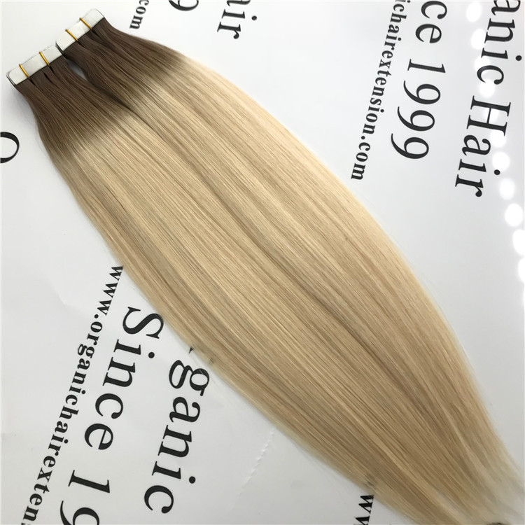 Customized 100%human hair tape in hair extension C13